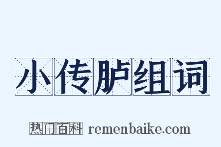 小传胪组词是什么意思的图片